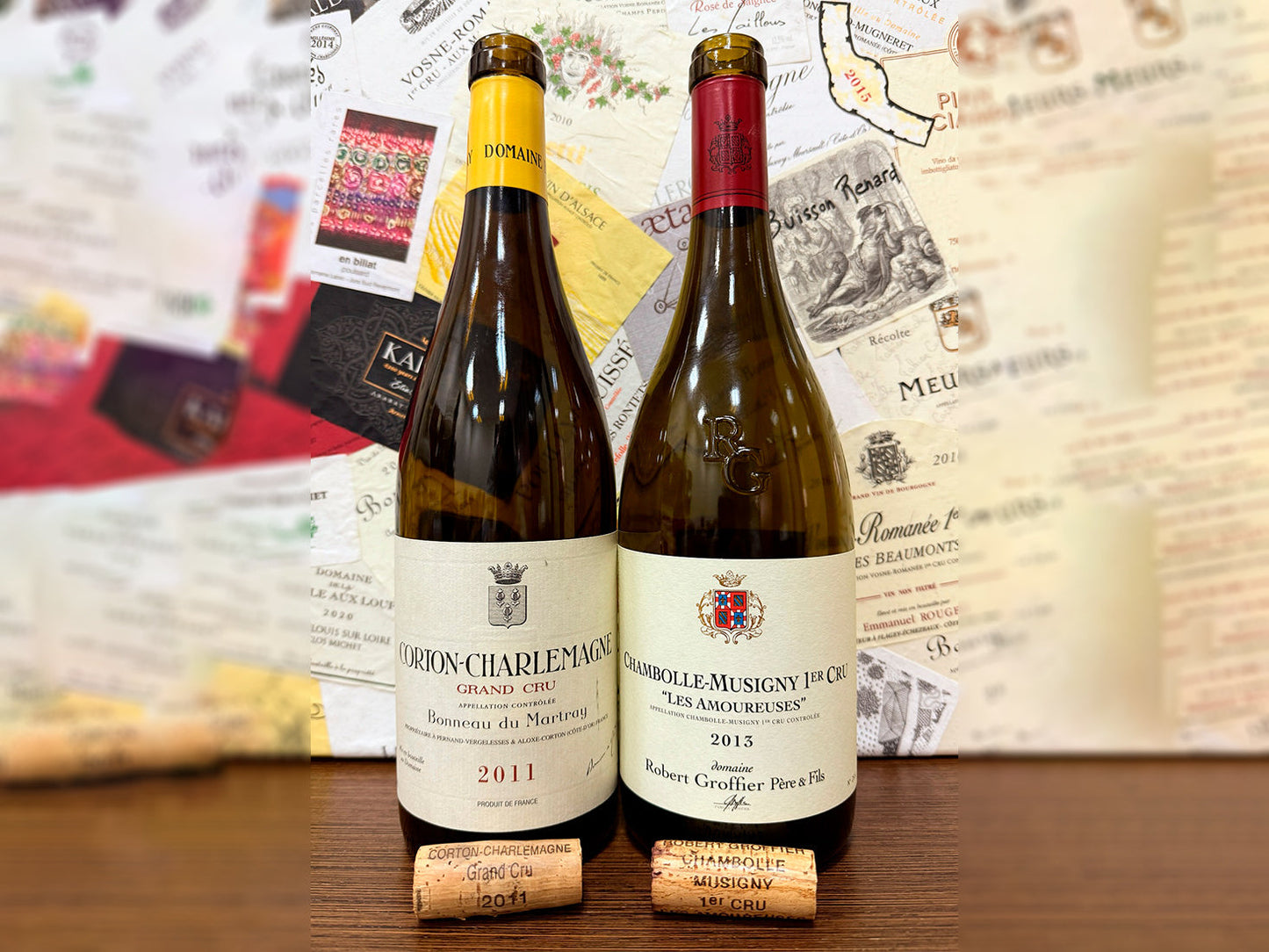 Corton-Charlemagne and Chambolle-Musigny