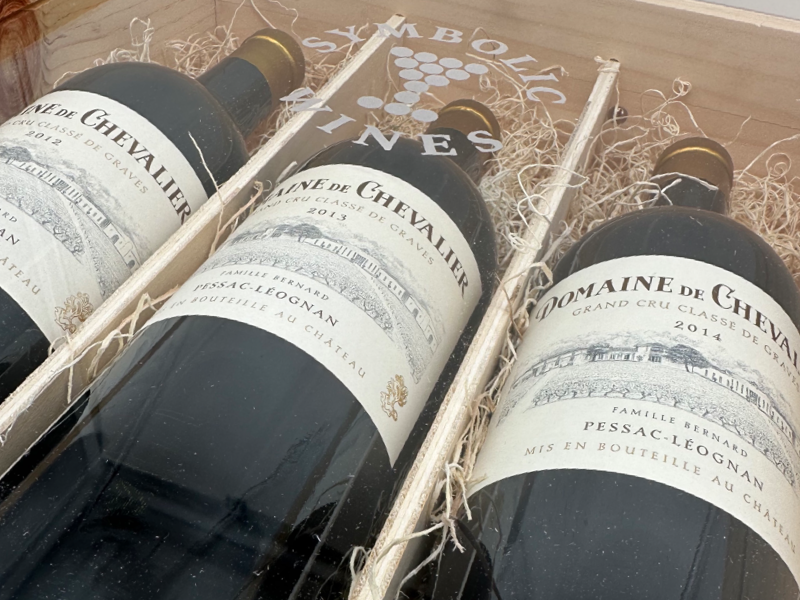 Domaine de Chevalier Blanc Gift Set (3 bottle wooden case) 12’,13’,14’