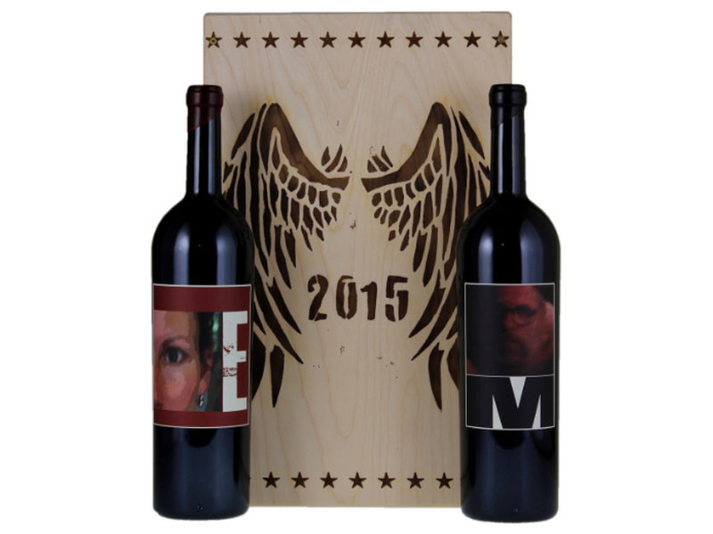Sine Qua Non M Syrah & E Grenache Assorted Box Set (2 bottles OWC) 2015 by Symbolic Wines