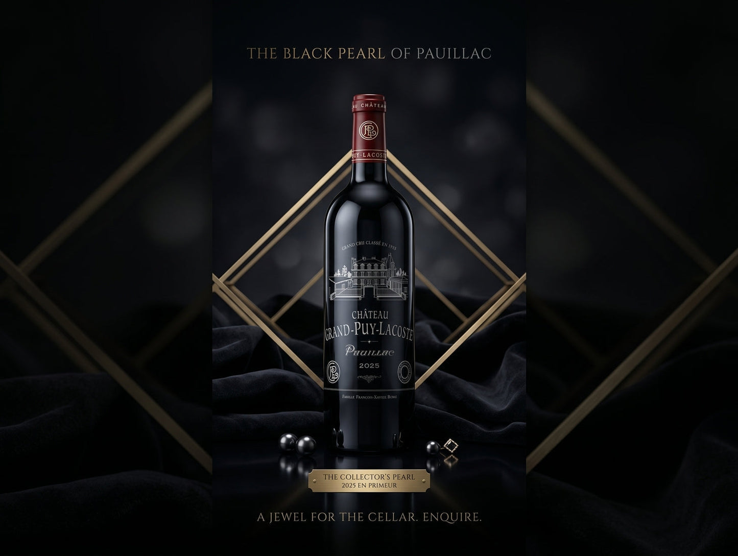 New Pauillac “black pearl” – Grand‑Puy‑Lacoste 2025 engraved futures