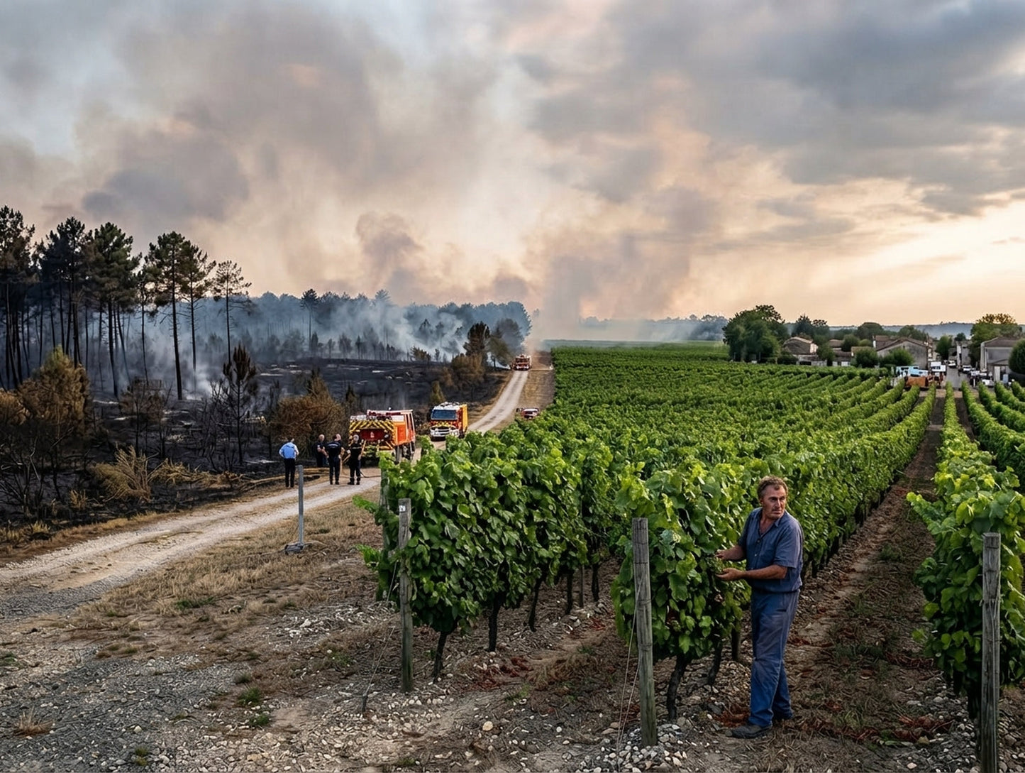 🔥 Bordeaux Fires Are Under Control, but the 2026 Harvest Still Carries Risk