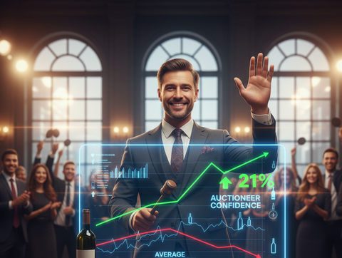 🔨 Auctioneer Confidence in Fine Wine Rises 21% Despite Price Drops