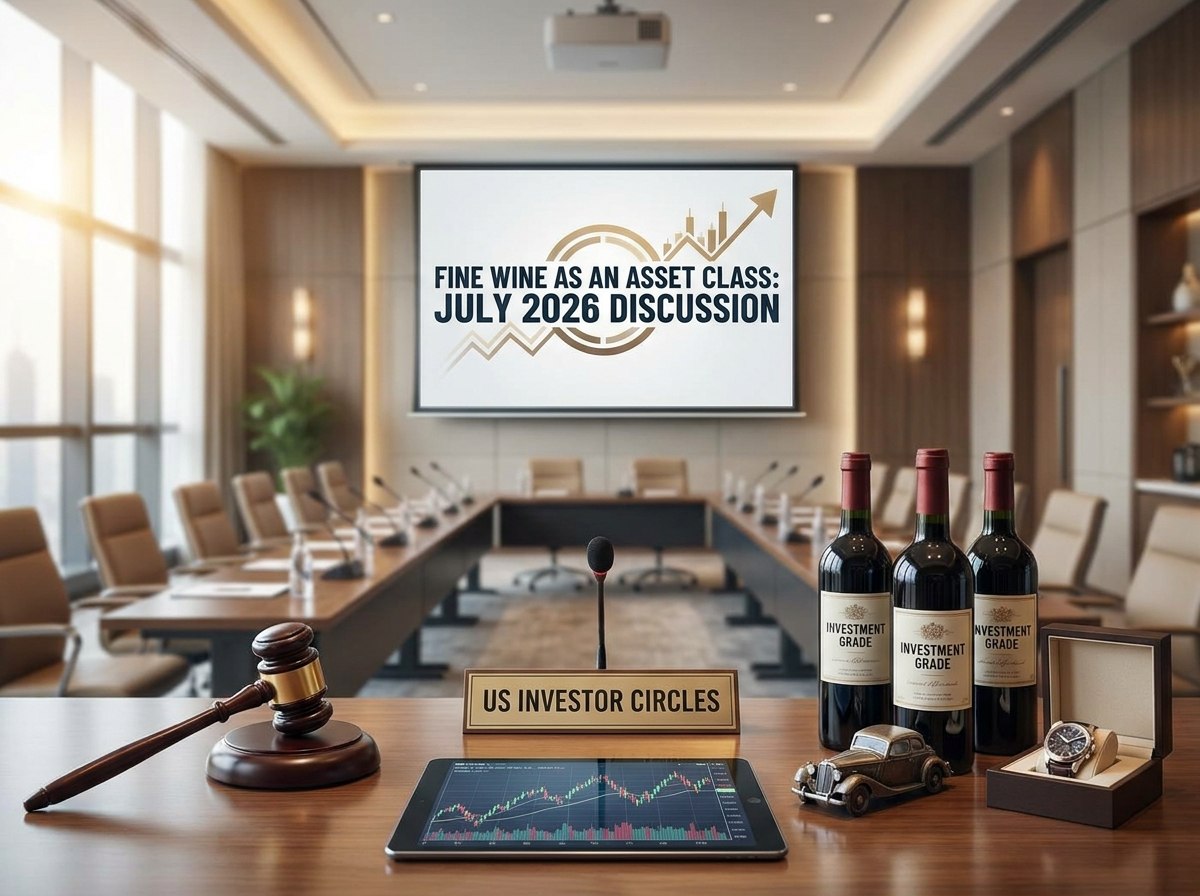 📈 US fine‑wine investors lean into wine as an alternative asset