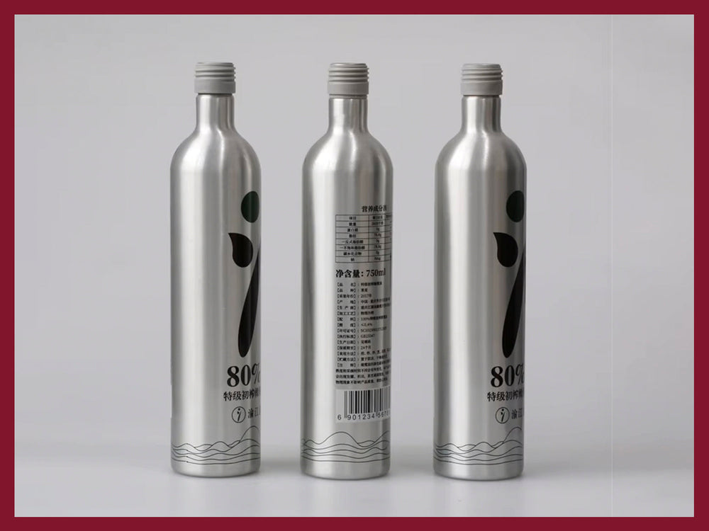 Aluminium wine bottles