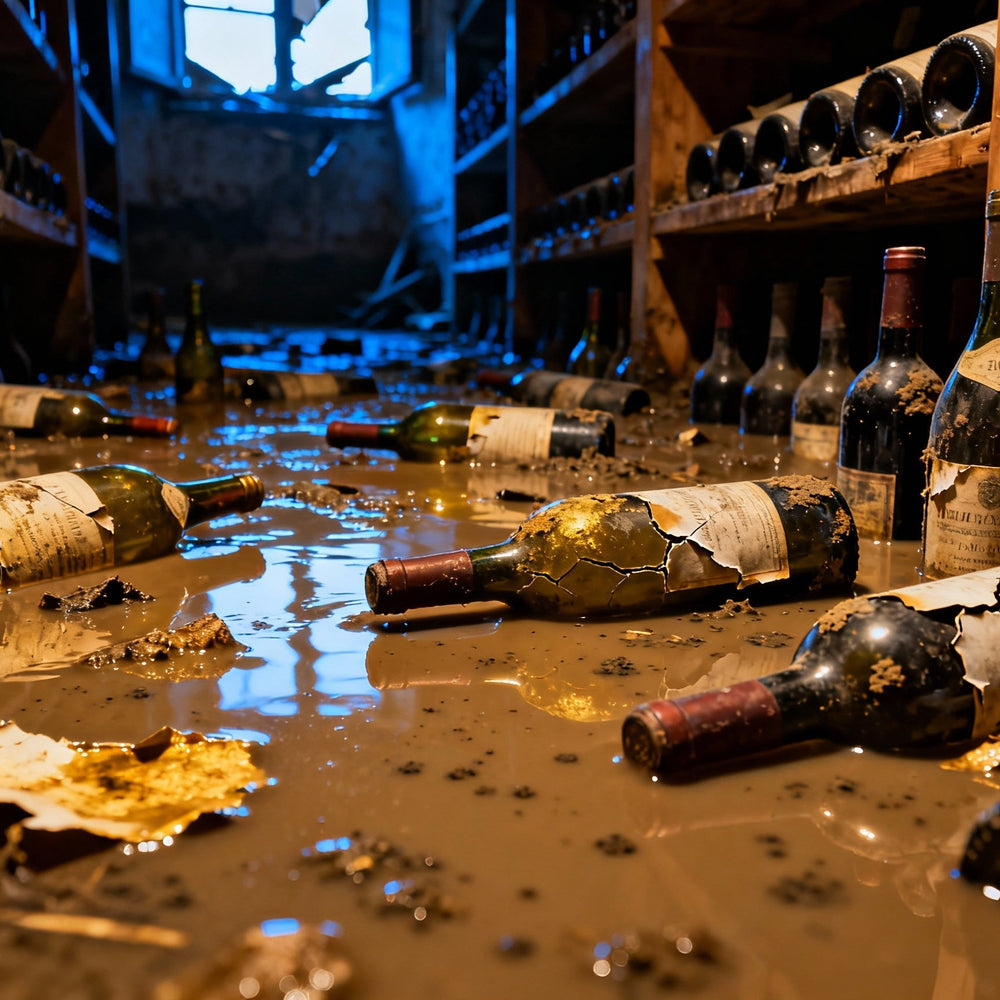 Severe flooding struck Friuli's Collio region in Italy, submerging the Butussi winery